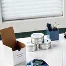 Dymo LetraTag plastic tape black and white 4m roll - British product