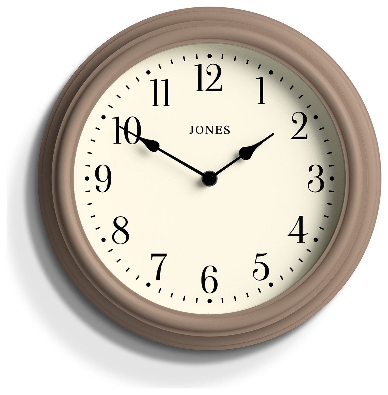 Jones wall clock Mole Grey 30.5cm, UK version
