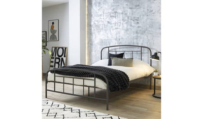 Argos Argos Home Pippa Small Double Metal Bed Frame - Dark Grey- Buy online at McGrocer