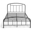Argos Home Pippa dark grey small double metal bed frame - British product