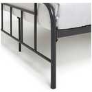 Argos Home Pippa dark grey small double metal bed frame - British product
