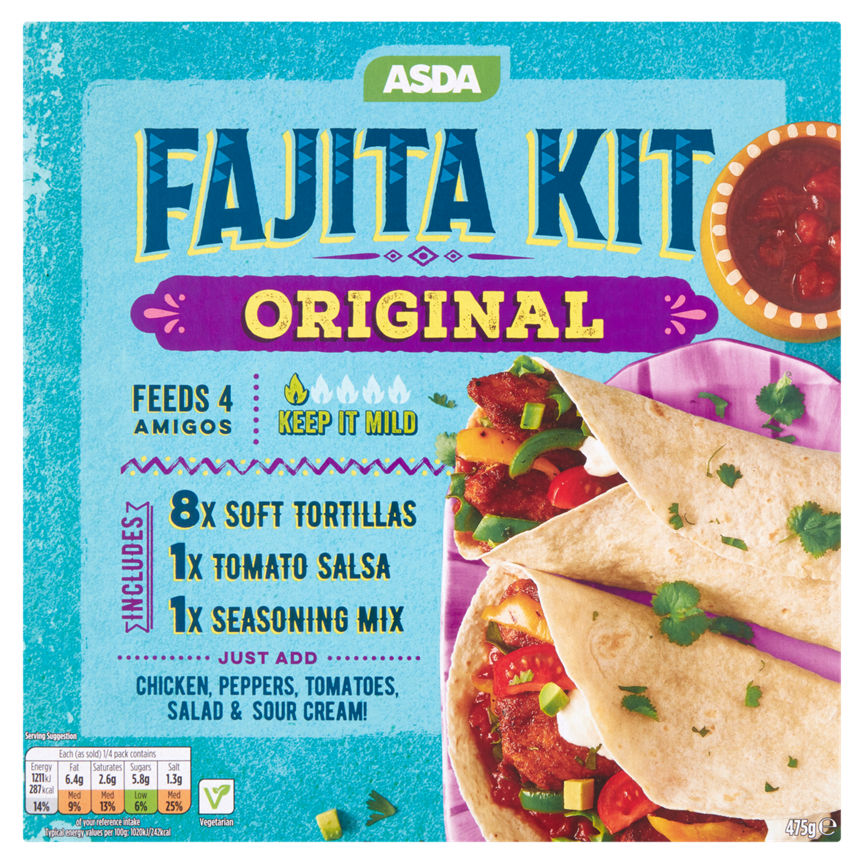 ASDA Fajita Kit Classico 475g GOODS ASDA   