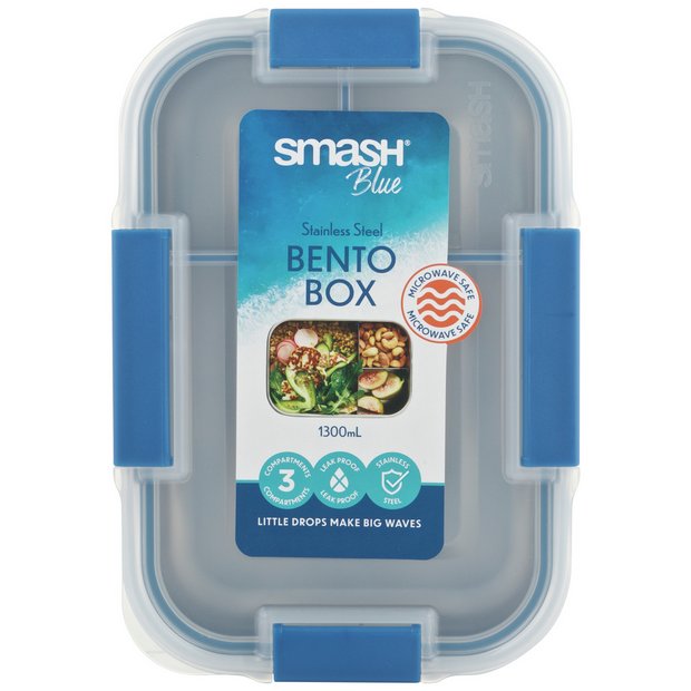 Smash Blue Stainless Steel Bento Lunch Box