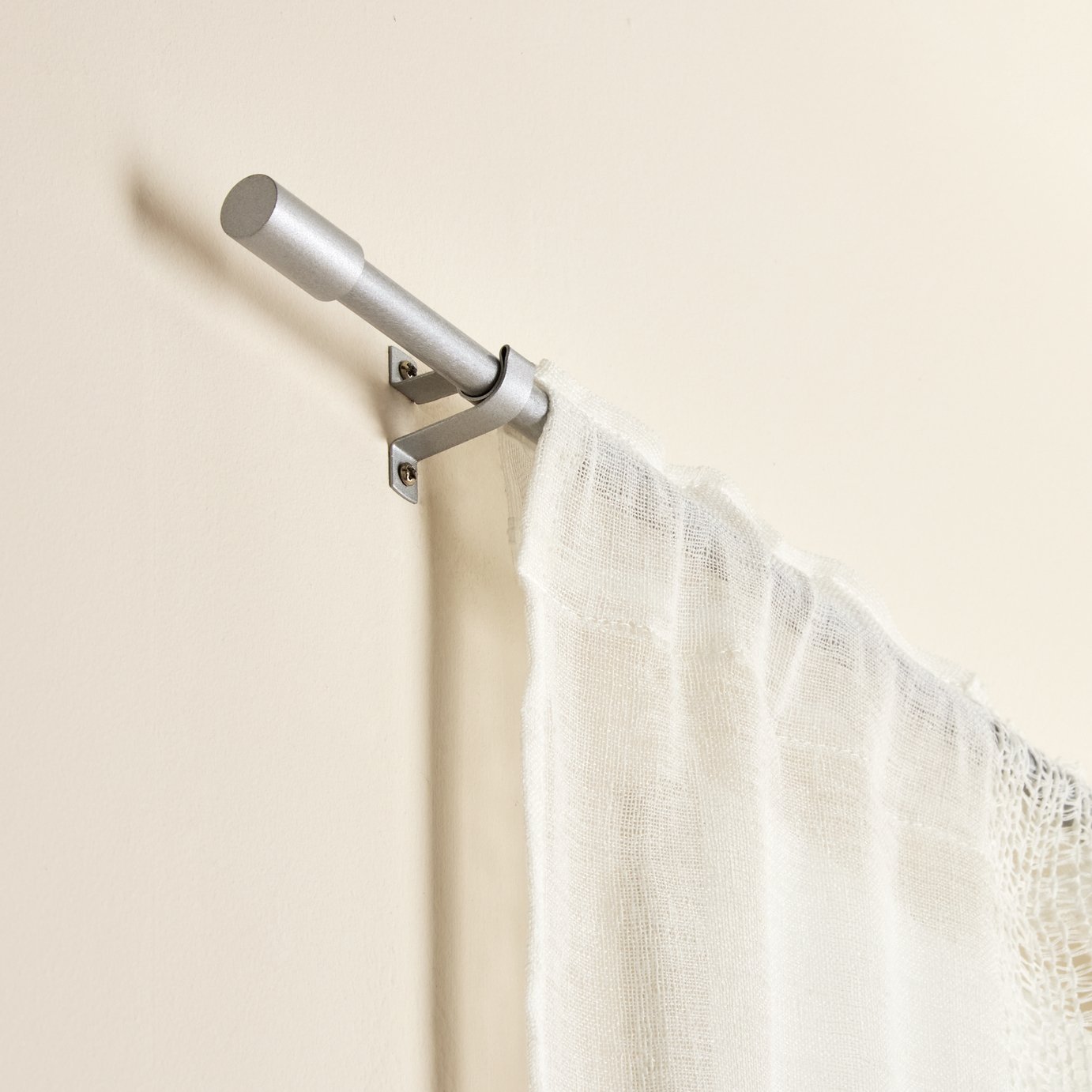 Argos Home Silver Voile Rod 100cm-180cm - British product