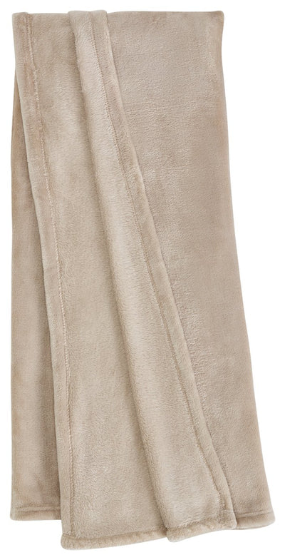 Argos Argos Home Super Soft Fleece Throw - 125x150cm - Taupe- Buy online at McGrocer