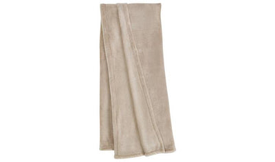 Argos Argos Home Super Soft Fleece Throw Taupe 125x150cm- Buy online at McGrocer