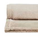Argos Home fleece throw Taupe 125x150cm - British product