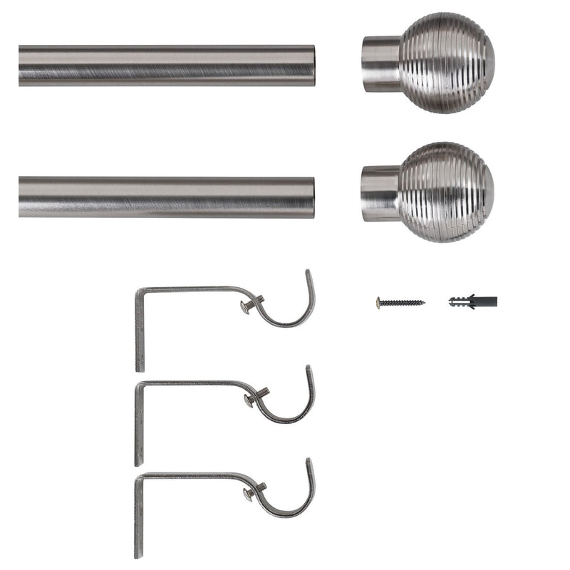 Argos Home steel extendable curtain pole 110cm-300cm - British product