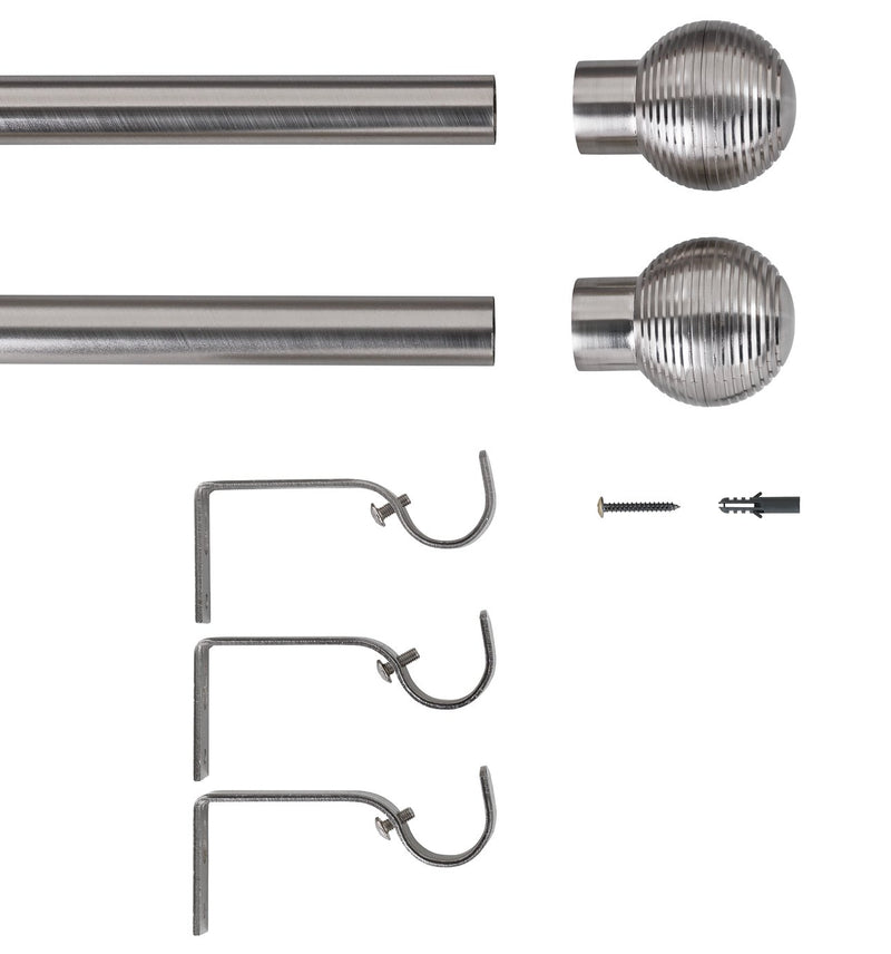 Argos Home steel extendable curtain pole 110cm-300cm - British product