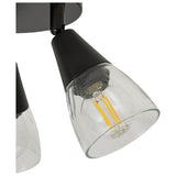 Argos Curico metal 3 light ceiling light in black, 35cm diameter - British product