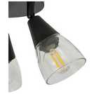 Argos Curico metal 3 light ceiling light in black, 35cm diameter - British product
