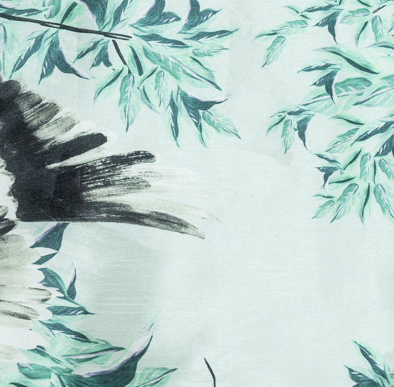Habitat Crane Print Eyelet Curtains Multi 117x137cm, UK version