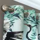 Habitat Crane Print Eyelet Curtains Multi 117x137cm, UK version