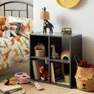 Argos Home Squares 4 cube storage unit dark grey H61xW61xD29.5cm - British product