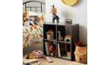 Argos Home Squares 4 cube storage unit dark grey H61xW61xD29.5cm - British product