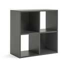 Argos Home Squares 4 cube storage unit dark grey H61xW61xD29.5cm - British product
