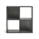 Argos Home Squares 4 cube storage unit dark grey H61xW61xD29.5cm - British product