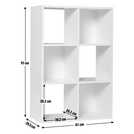 Argos Home Squares 6 Cube Storage Unit Dark Grey - British product