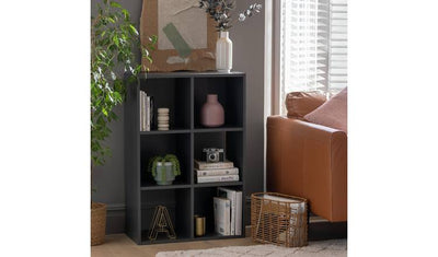 Argos Argos Home Squares 6 Cube Storage Unit Dark Grey- Buy online at McGrocer