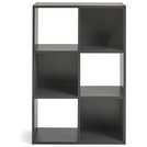 Argos Home Squares 6 Cube Storage Unit Dark Grey - British product