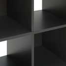 Argos Home Squares 6 Cube Storage Unit Dark Grey - British product