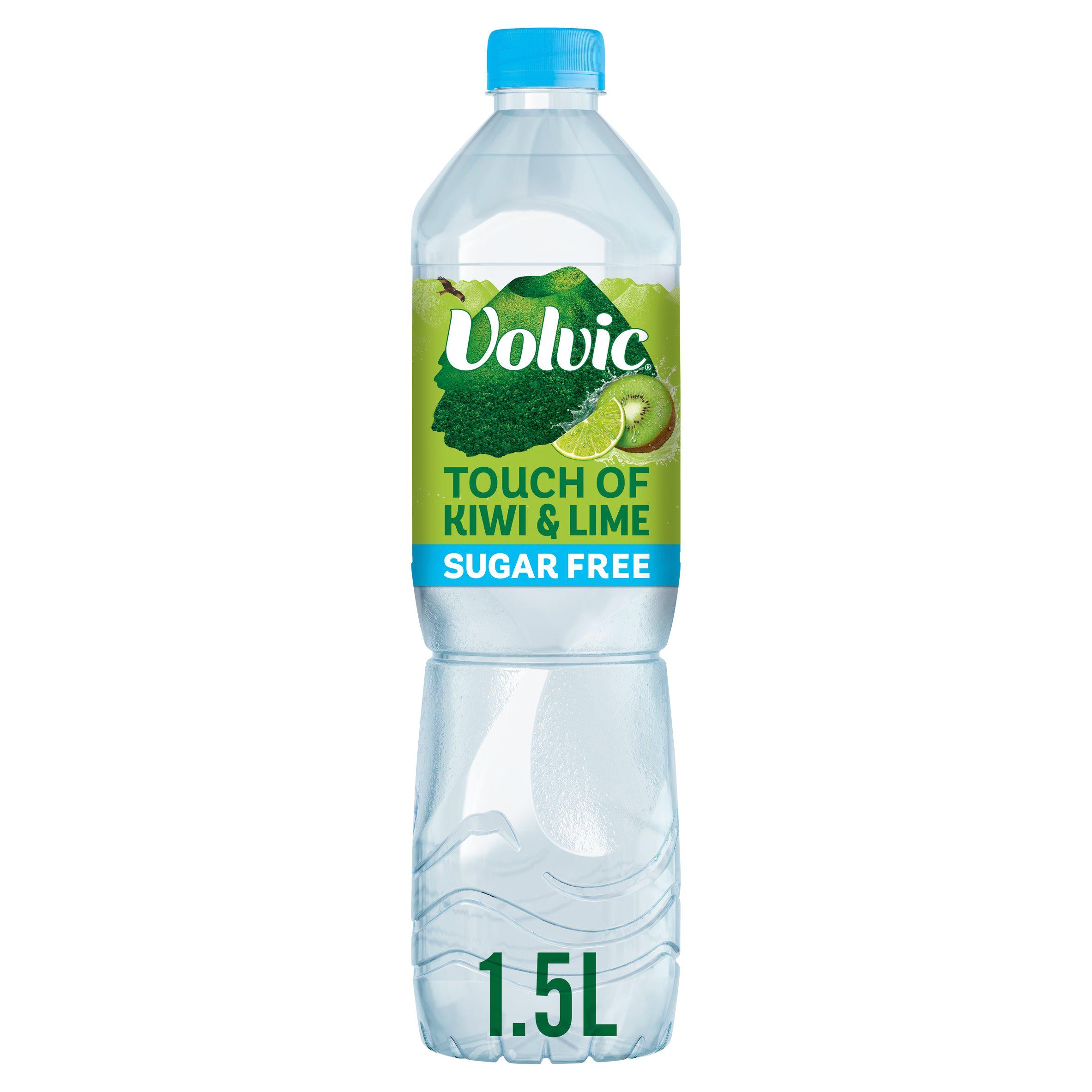 Volvic Touch of Fruit Sugar Free Kiwi & Lime Flavoured Water 1.5L GOODS Sainsburys   