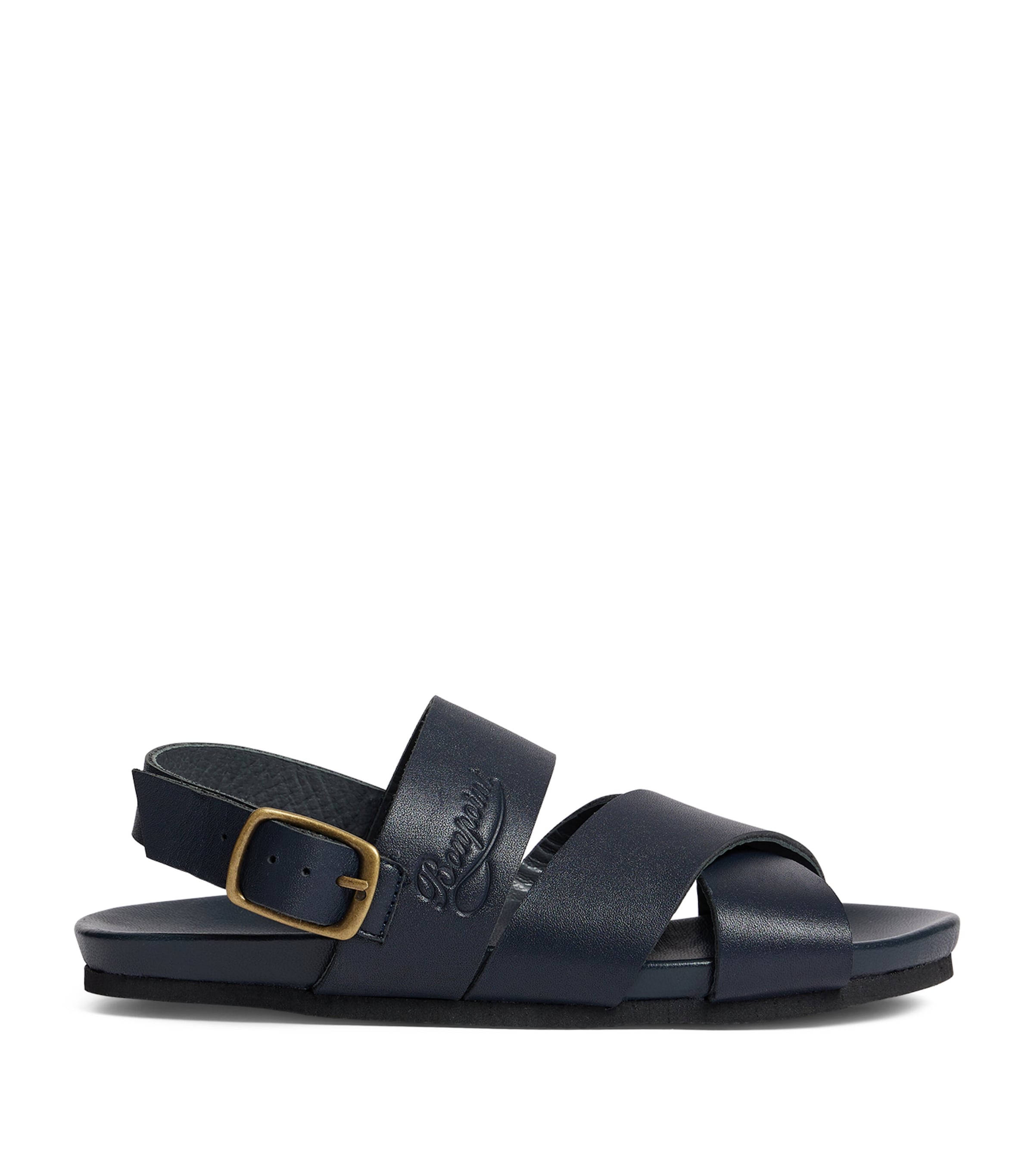 Bonpoint leather sandals with buckle fastening for children - British product