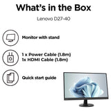 Lenovo D27-40 27 inch FHD monitor (British brand)