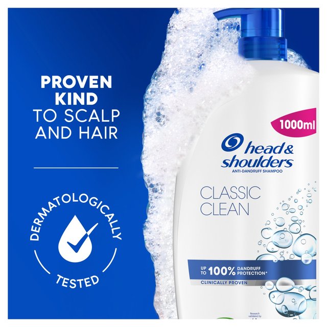 Head & Shoulders Classic Clean Shampoo   1000ml GOODS M&S   