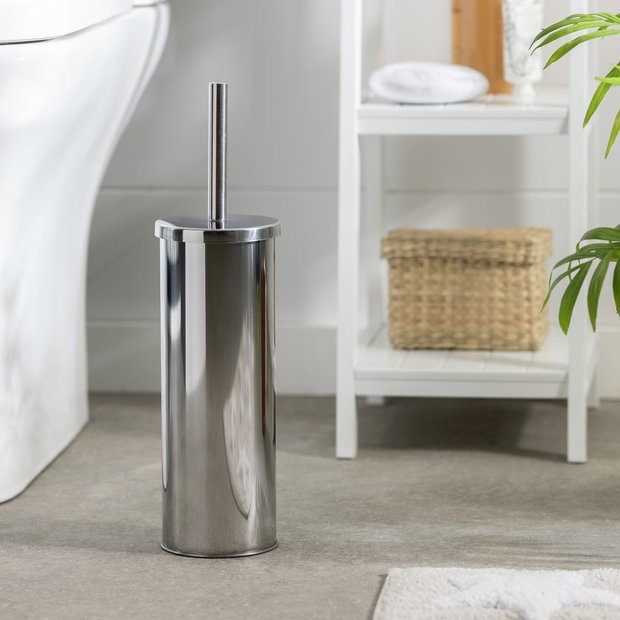 Argos Home toilet brush silver 38cm, imported from the UK