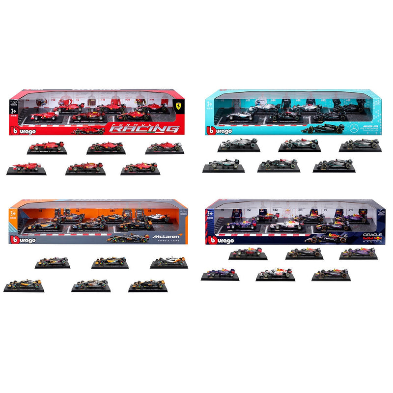 Burago 1:43 scale Formula One model cars 6 pack - British product