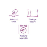 Slumberdown pillow protector pair 65x50cm, UK version
