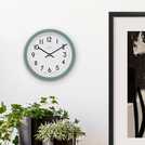 Acctim Elstow Analogue Wall Clock Green - British product