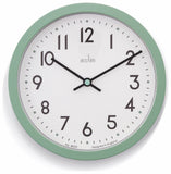 Acctim Elstow Analogue Wall Clock Green - British product