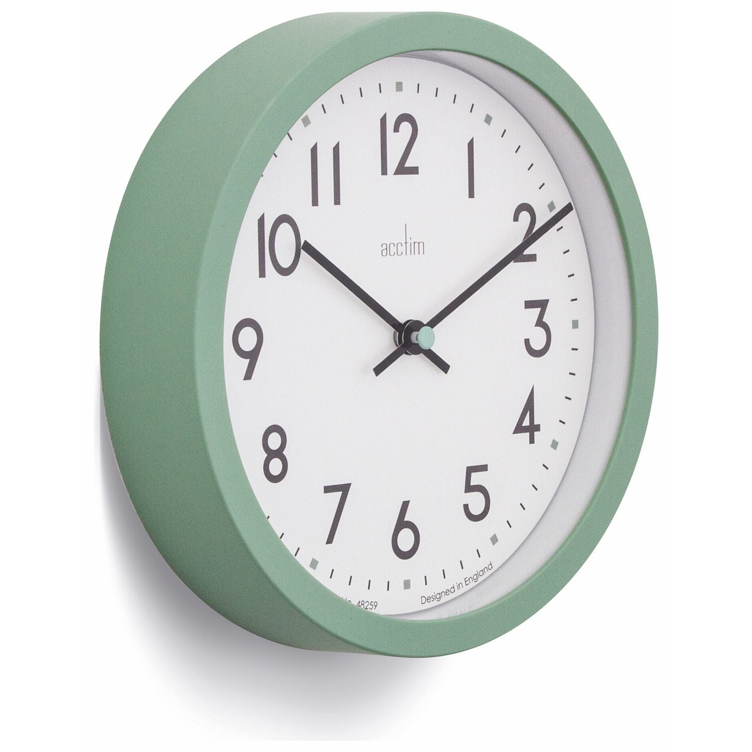Acctim Elstow Analogue Wall Clock Green - British product