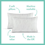 Dreamwell Soft Support Front Pillow 2 pack - British product