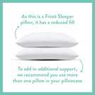 Dreamwell Soft Support Front Pillow 2 pack - British product