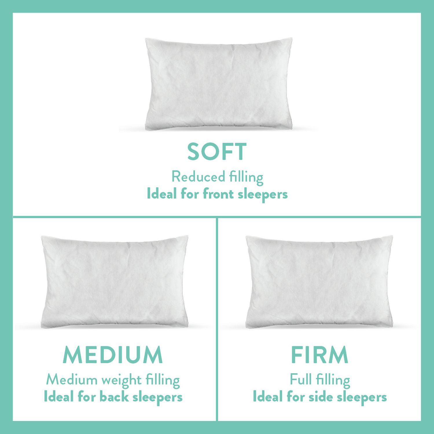 Dreamwell Soft Support Front Pillow 2 pack - British product