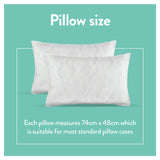 Dreamwell Soft Support Front Pillow 2 pack - British product