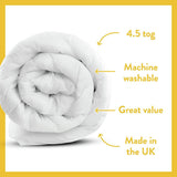 Dreamwell Light Weight 4.5 Tog Single Duvet - British product