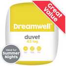 Dreamwell lightweight 4.5 Tog double duvet - British product