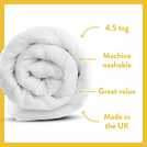 Dreamwell lightweight 4.5 Tog double duvet - British product