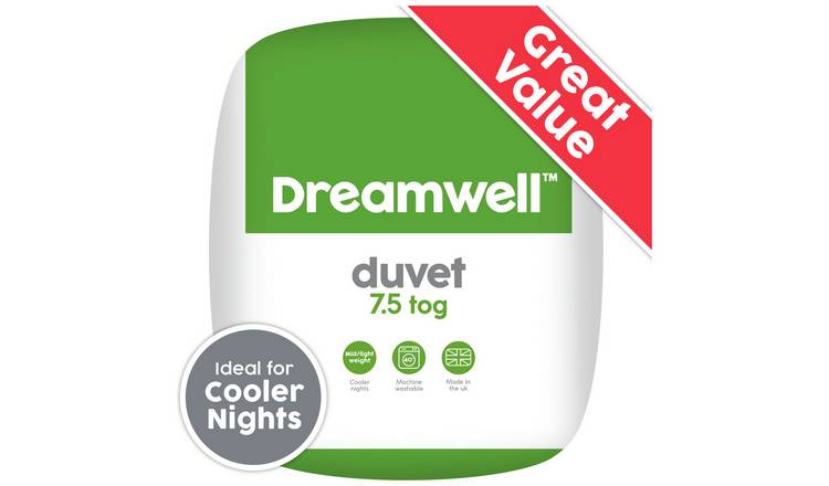 Dreamwell medium weight 7.5 tog double duvet - British product