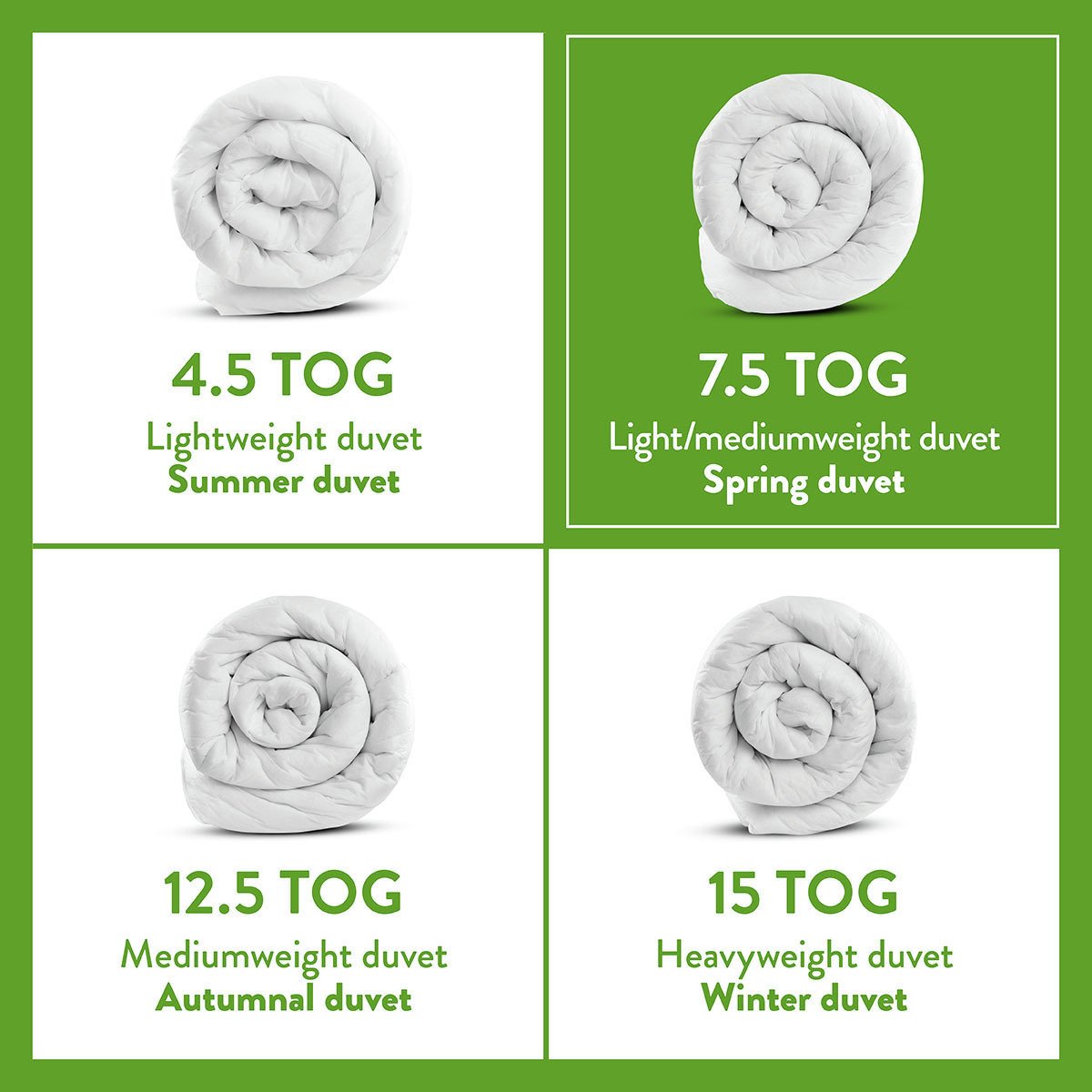 Dreamwell medium weight 7.5 tog double duvet - British product