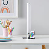 Glow Kids Shimmer LED cylinder table lamp multicoloured H40cm, UK version