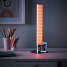 Glow Kids Shimmer LED cylinder table lamp multicoloured H40cm, UK version