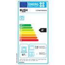 Bush 60cm twin cavity gas cooker in black - British product