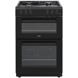 Bush 60cm twin cavity gas cooker in black - British product