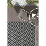 Genesis grey indoor outdoor rug 200 x 67cm, UK version