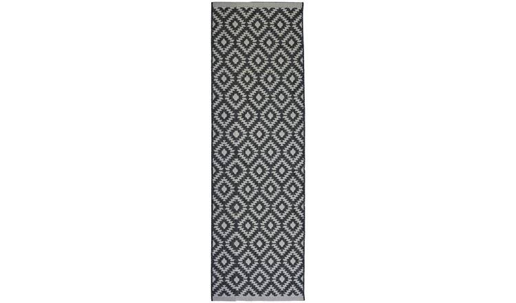 Genesis grey indoor outdoor rug 200 x 67cm, UK version